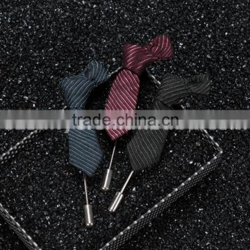 handmade ribbon flower brooches black LAP063