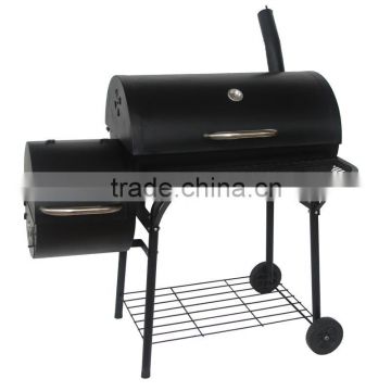 New Backyard Deluxe Barrel Style Smoker/Charcoal Wood Grill Barbecue Pit Outdoor