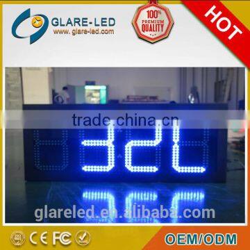 10" inch 88:8C/F Red Outdoor LED Time and Temp Display