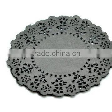 NEW Party Packaging 4.5" Black Round Paper Doilies kids Birthday Party Supplies