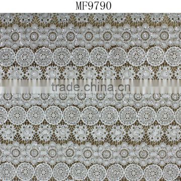 Wholesale sequin lace fabric african cord lace
