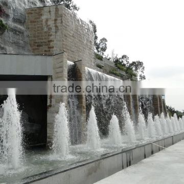 Wall waterfall fountain in guangzhou city