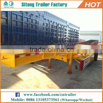 High quality 2 or 3 axles customized truck trailer 40ft container trailer price