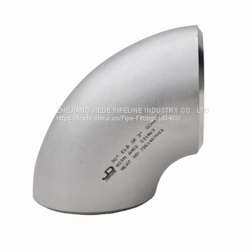 stainless steel seamless 90D SR elbows astm A403