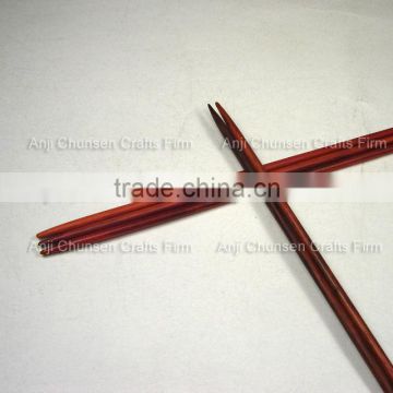 9" Deluxe Double pointed Rosewood knitting needles