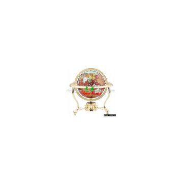 three-legged golden short stand copper-colored MOP globe