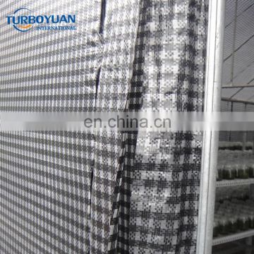 Hydroponics house plastic shed covering white / black film for mushroom greenhouse
