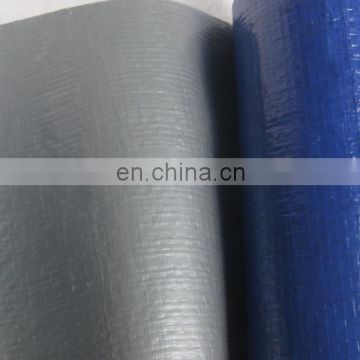 waterproof and double side Blue & Silver PE Laminated Tarpaulin roll