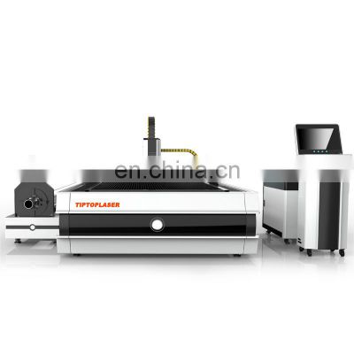 TIPTOPLASER Smart and strong enough fiber laser cutting machine with tube cutter hot sale