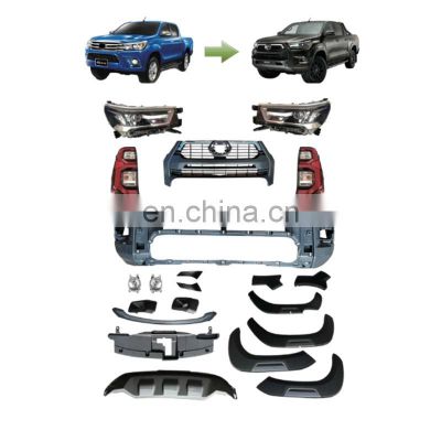 New  Facelift Conversion Body Part Kit With headlight and tail light for Toyota Hilux Revo 2016-upgrade to rocco2021