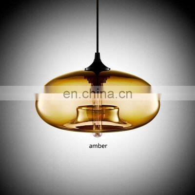 CE Colorful Glass Pendant Light E27 Decorative Hanging Lamps