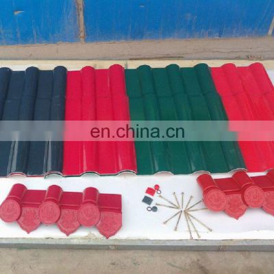 High Quality Anti-corrosion ASA Synthetic Resin Plastic Roof Tiles for industry villa home