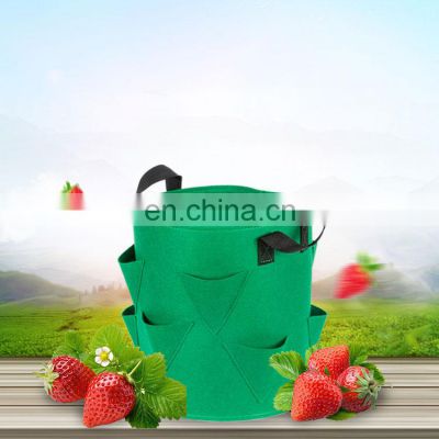 Customized Print Green Extra Large Yard Home Garden Fabric Pots Tomato Strawberry 5gallons Grow Bags