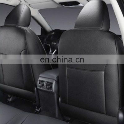 Luxury housse de siege de voiture Black Standard Imitation fiber leather front back seat custom car conversion seat cover kits