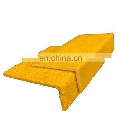 Factory Wholesale Concrete  All-weather Anti Slip FRP GRP Stair Tread Cover Stair Nosing