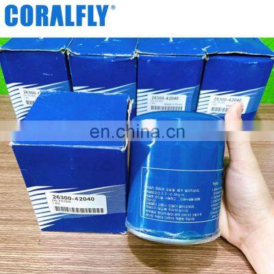 China Wholesale Auto Cars Engine Oil Filters 26300-42040 For Hyundai Oil Filter