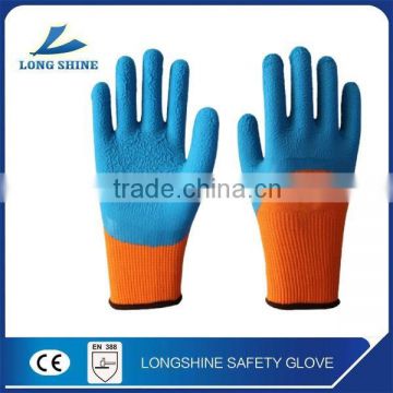Wholesale 10 gauge liner cut resistant industry blue latex coated hand working gloves