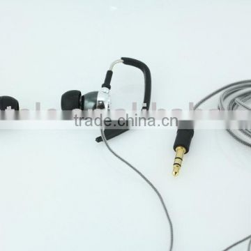 FT-846 Aluminum Ear Hook style Earphone for iphone / for ipod