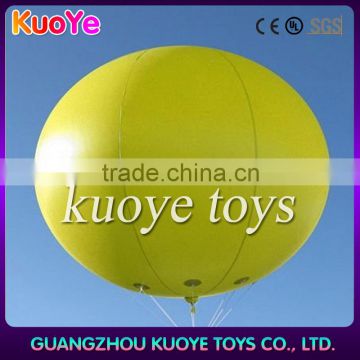 used commercial yellow inflatable helium balloon for advertising