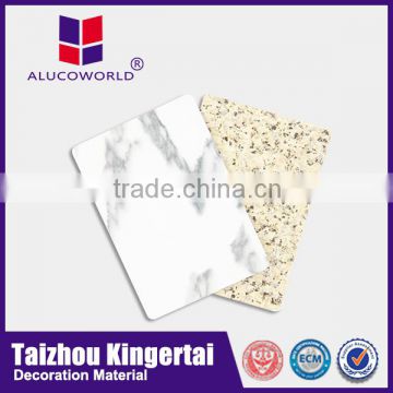 Alucoworld best quality excellent decorative marble building facade material aluminium composite panel cutting board