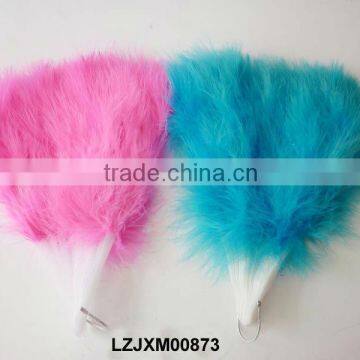 multi colored dance costume marabou feather fan LZJXM00873