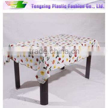 printed square pvc tablecloth