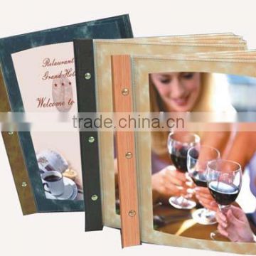 A4 wood menu cover /menu holder