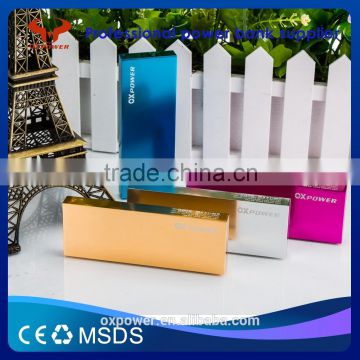 2016 new design colorful quickly charging power bank from guangzhou factory