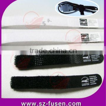 Customised magic tape cable ties with logo printing