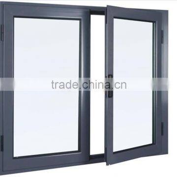 high quality double glass aluminum awning window with 10years warranty