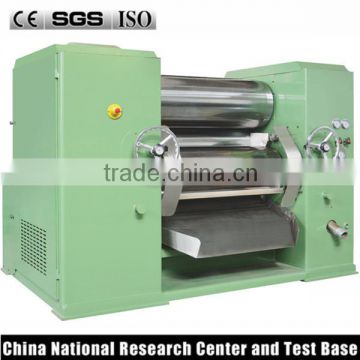 hydraulic automatic triple roller machine three roll mill for grease paste