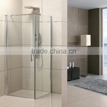 S259 frameless bathroom pivot shower door hinge with tray