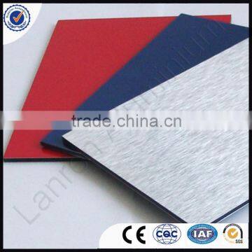 Brushed color coated Aluminium composite panel