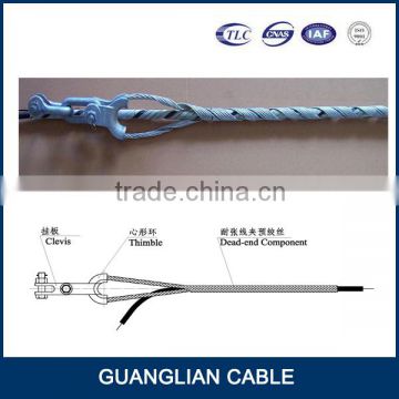 clamp preformed guy grip dead end/120kn opgw cable tension clamp