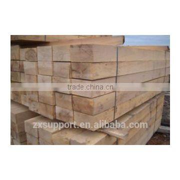 Anti-vibration wooden Railway sleepers