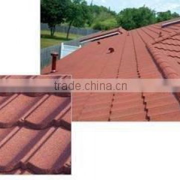 popular stone coated metal roof tile for roof top