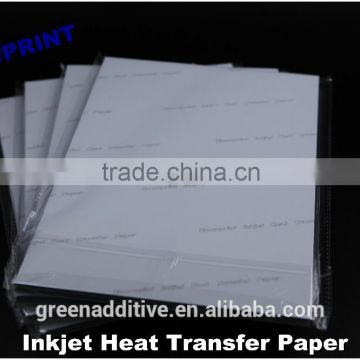 Inkjet Heat Transfer Paper for Light Cotton Fabrics/transfer paper for canon inkjet printer