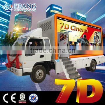 6 DOF hydraulic platform 7d mobile dynamic cinema