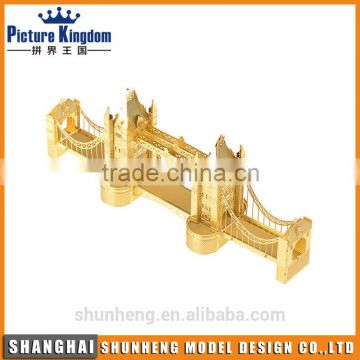 Custom building model 3d metal puzzle/model metal puzzle
