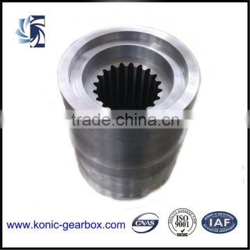 Main large spur gear since the Shaft coupling
