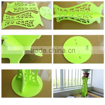 Unique new carving flower pot stand different Style waterproof flower shelf
