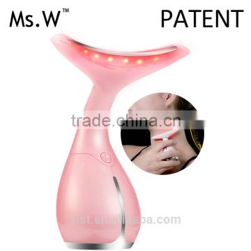 High quality led light therapy neck wrinkles removal machine dolphin shoulder back massager
