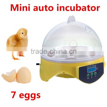 HHD EW9-7 for 7 Eggs portable 98% Hatching Rate CE Approved automatic mini icubator used from China