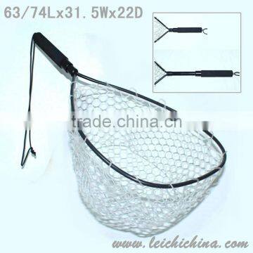 Wholesale aluminium frame with telescopic 2 sections handle with rubber net