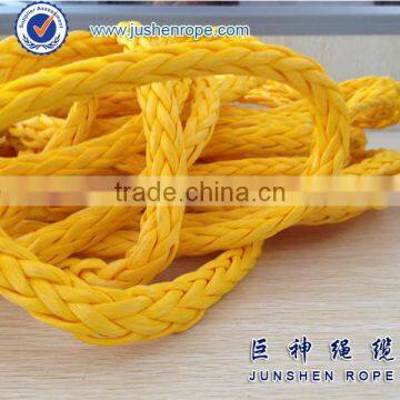 High breaking strength water safety rope