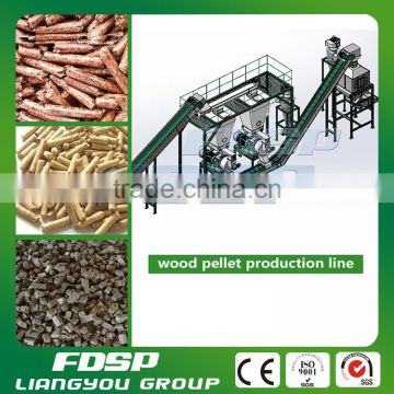Biomass machine engineering complete wood pellet line with chipper wood pellet making machine