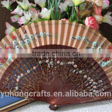 Hand-painted Spanish folding hand fan