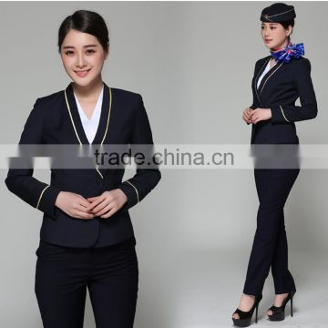 Chinos OEM Service Supply Type Flight Attendant Uniform Suits