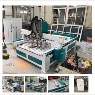 Multi spindle CNC Router with rotary axis