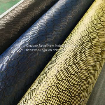 3K 1500D Kevlar Carbon Fiber And Aramid Woven Mixed Fabric